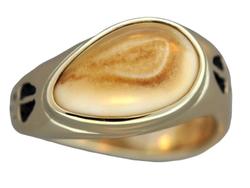 Gents Elk Ivory Ring