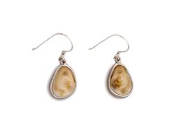 Elk Ivory Earrings Sterling Silver