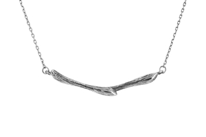 Sterling Silver Twig Necklace