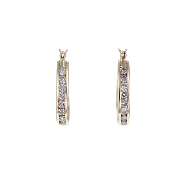 Diamond Hoop Earrings