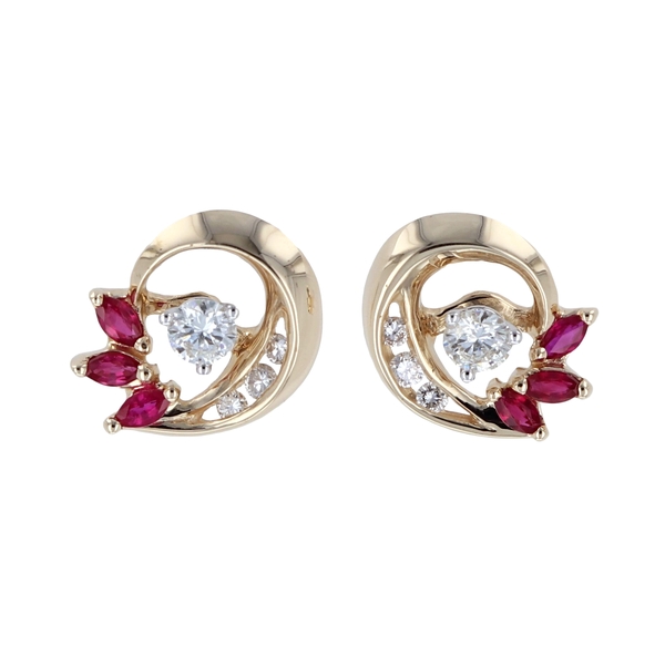 Diamond & Ruby Earring Jackets