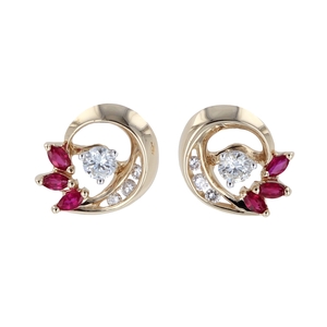 Diamond & Ruby Earring Jackets
