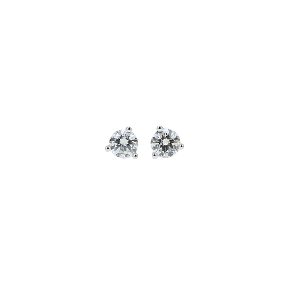 Diamond Solitaire Earrings