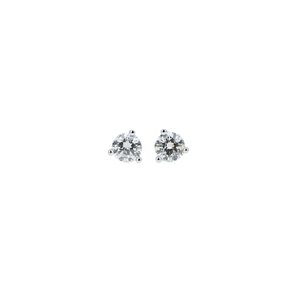 Diamond Solitaire Earrings