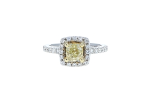 14K White Gold Diamond Engagement Ring