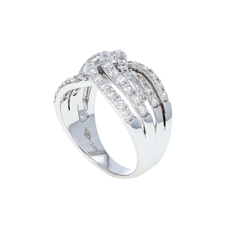 14K White Gold Diamond Ring