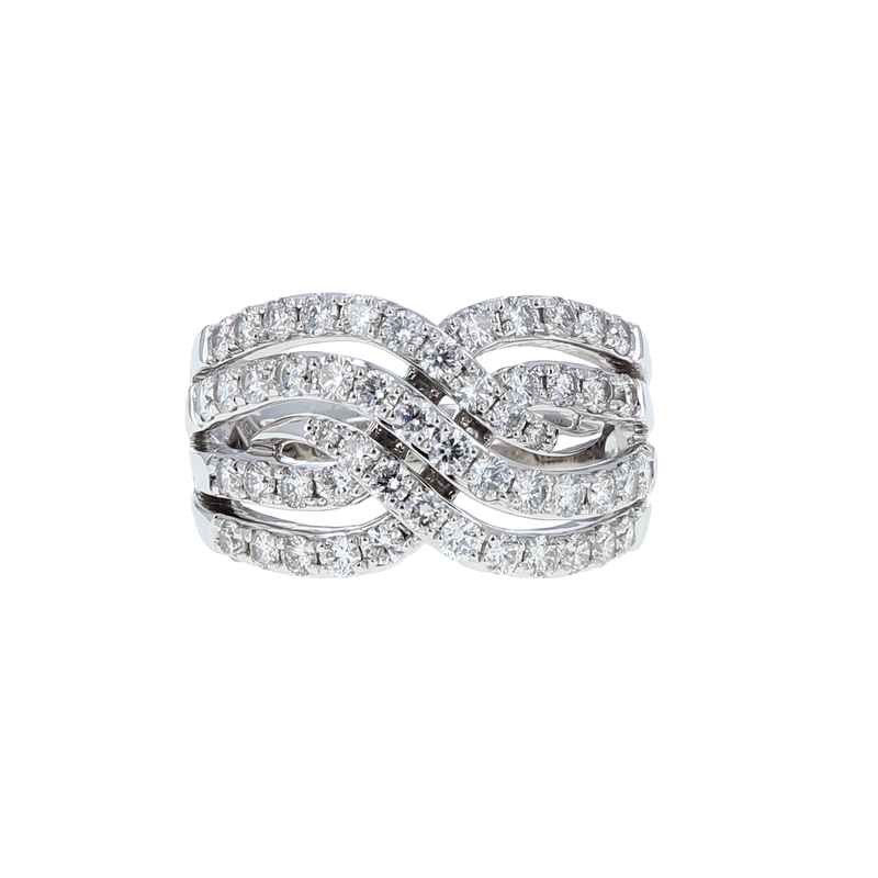 14K White Gold Diamond Ring