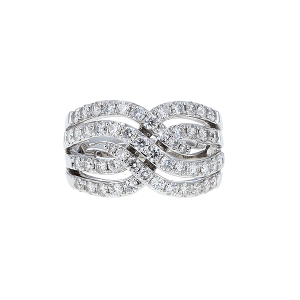 14K White Gold Diamond Ring
