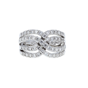 14K White Gold Diamond Ring