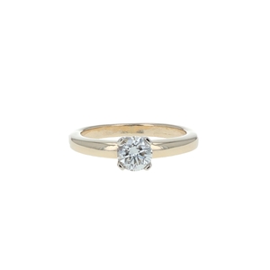 14K Yellow Gold Diamond Solitaire