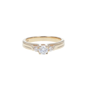 14K Yellow Gold Diamond Ring