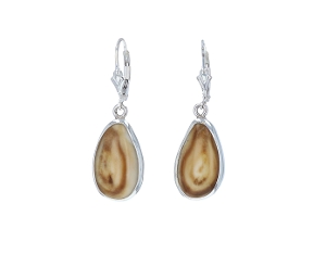 Elk Ivory Leverback Earrings