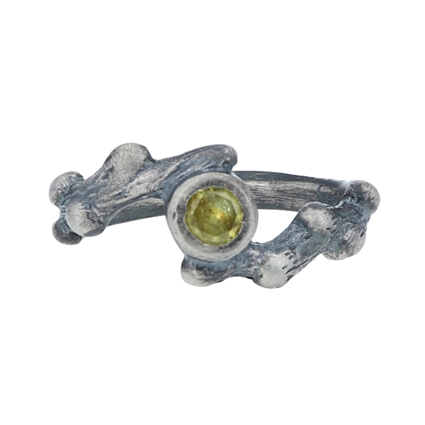 Twig Ring with Montana Sapphire