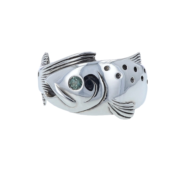 Trout Ring Sterling Silver