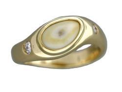 Ladys Elk Ivory Ring