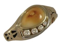 Gents Elk Ivory Ring