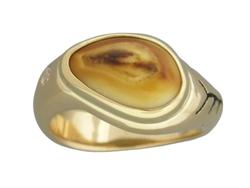 Ladys Elk Ivory Ring