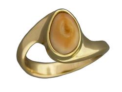 Ladys Elk Ivory Ring