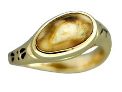 Ladys Elk Ivory Ring