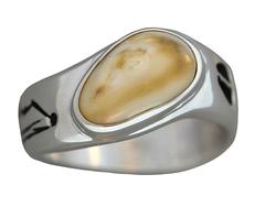 Gents Elk Ivory Ring