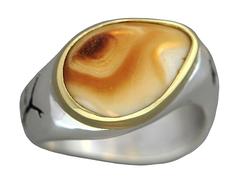 Gents Elk Ivory Ring