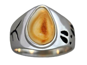 Gents Elk Ivory Ring