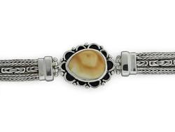 Elk Ivory Bracelet Sterling Silver