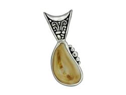 Elk Ivory Pendant Sterling Silver