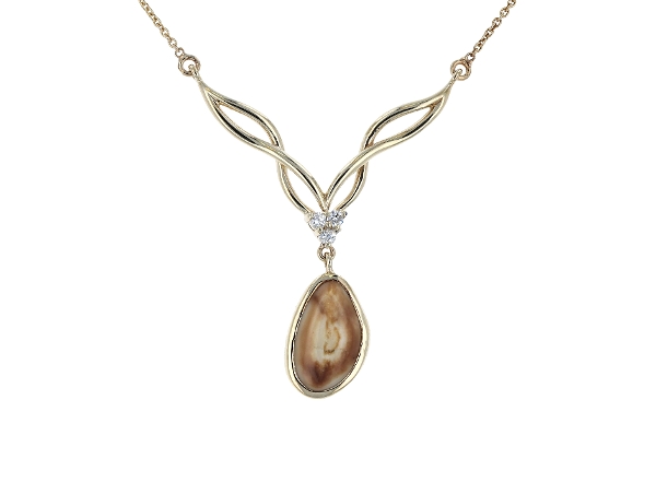 Elk Ivory Necklace 14K Gold
