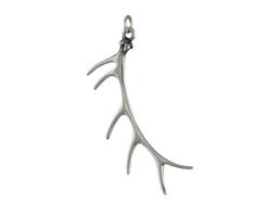 Elk Antler Pendant Sterling Silver