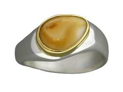 Gents Elk Ivory Ring