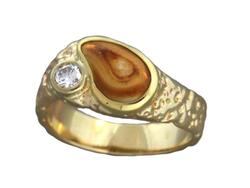 Gents Elk Ivory Ring