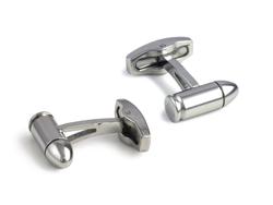 Bullet Cuff Links Stainless Steel