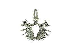Double Moose Paddle Pendant Sterling Silver