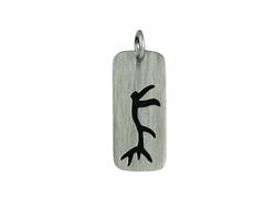 Elk Antler Pendant Sterling Silver