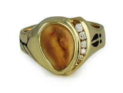 Gents Elk Ivory Ring