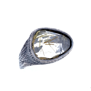 Rustic Rutilated Quartz Ring