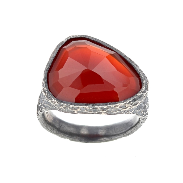 Rustic Carnelian Ring