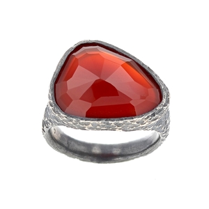 Rustic Carnelian Ring