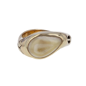 Ladys Elk Ivory Ring