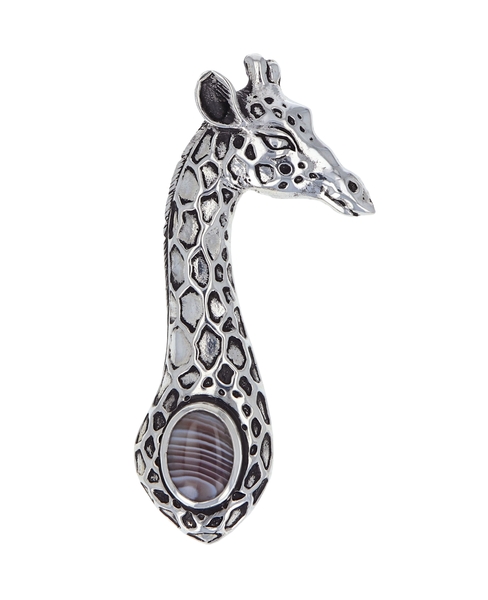 Giraffe Pendant with Agate