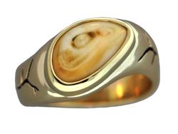 Gents Elk Ivory Ring