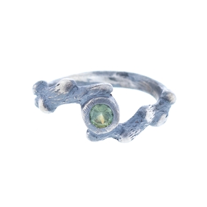 Twig Ring with Montana Sapphire