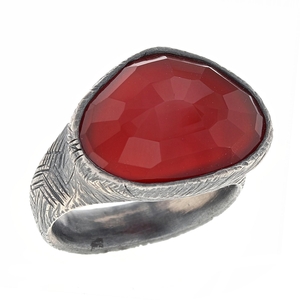 Rustic Carnelian Ring